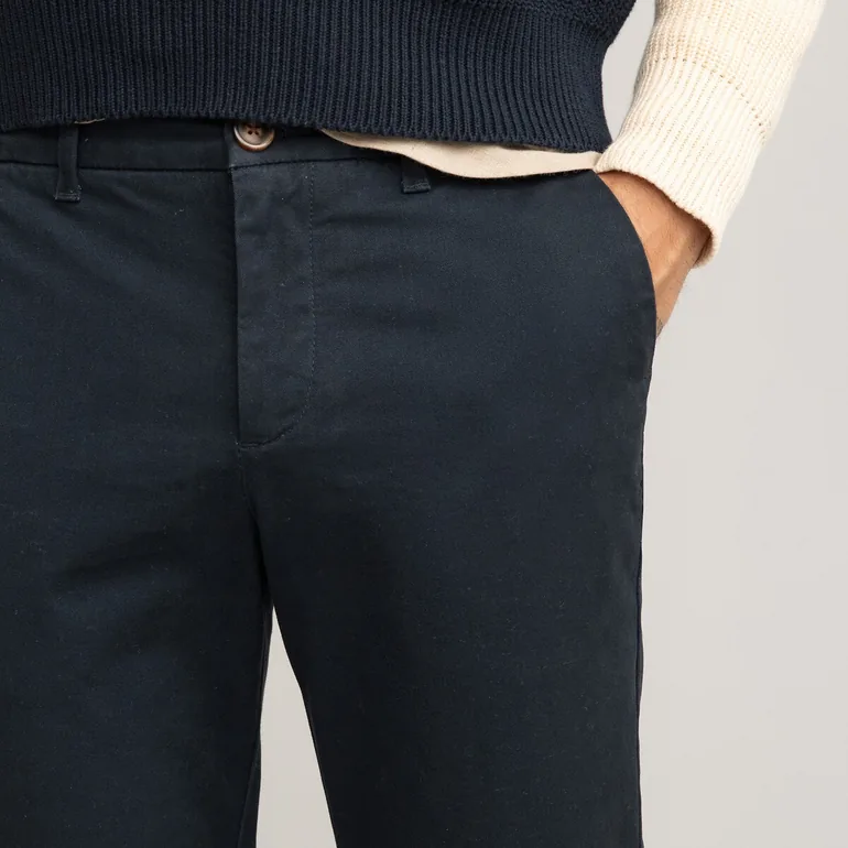 Organic Cotton Chinos in Slim Fit, Length 32'' - 2