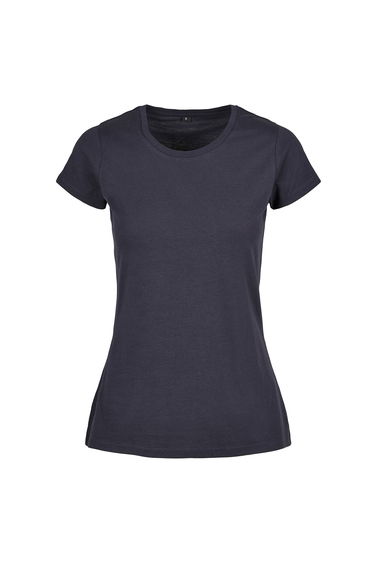 Womens/Ladies Basic T-Shirt - Navy