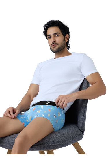 Pack of 2 - Men Surf Cotton Printed Trunks