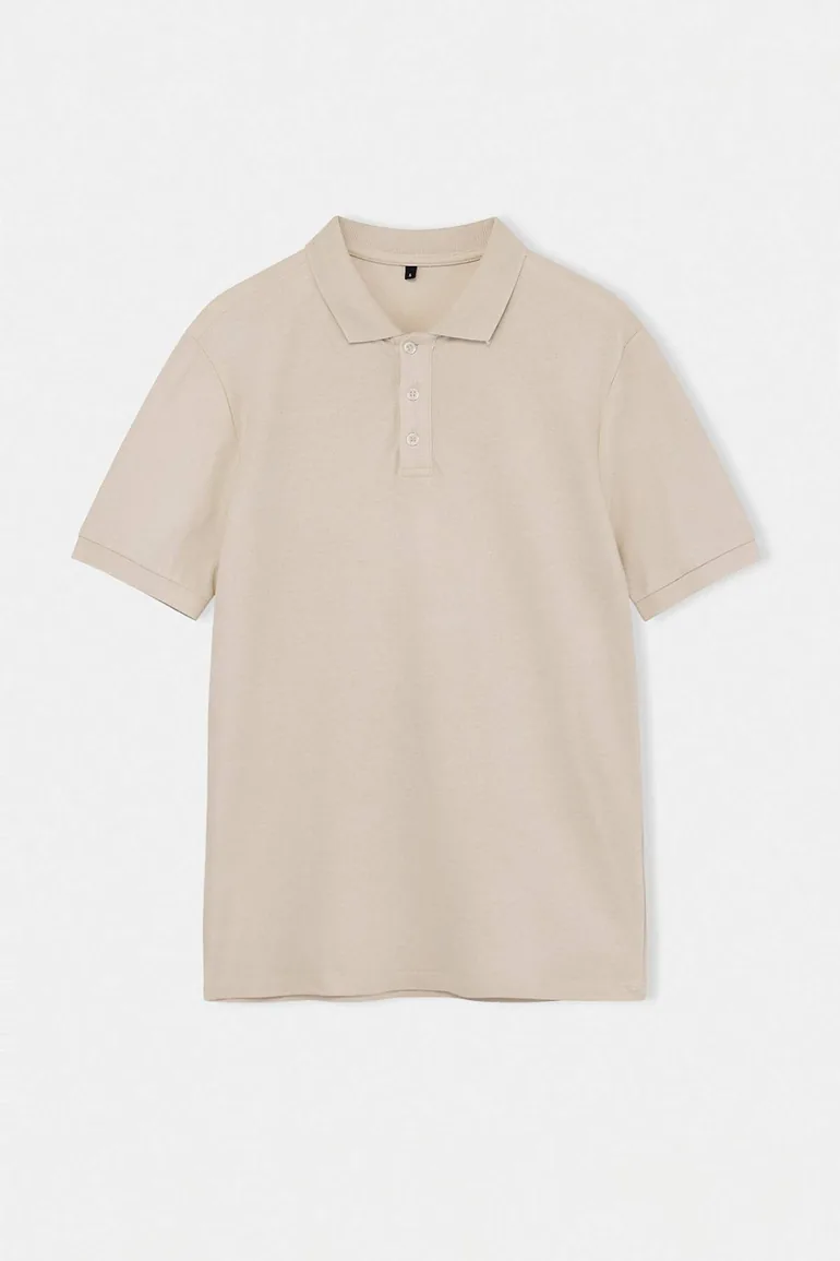 Brown-Stone 2-Pack Regular/Normal Cut 100% Cotton Polo Neck T-Shirt - 1