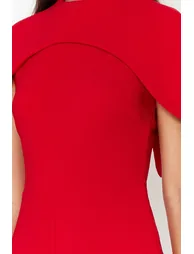 جمبسوت أحمر بأكمام قصيرة - 4