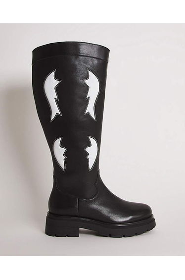 Western Chunky Knee Boots Wide SC