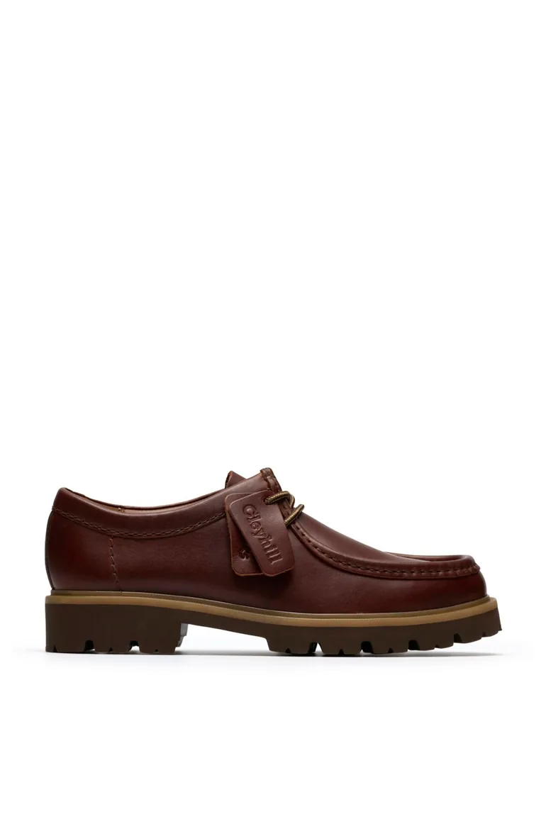 Cleyhill Seam Leather Lace-Up Shoe Brown