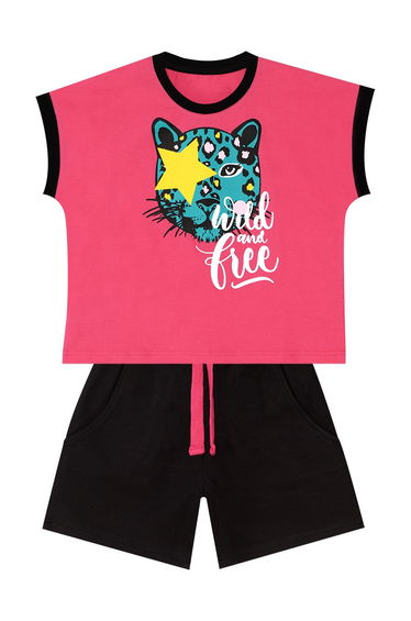 Wild And Free Girl's T-shirt Shorts Set product thumbnail 2