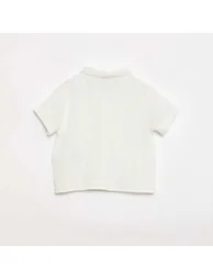 Two-piece shirt and shorts set WHITE - 5