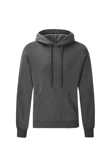 Fruit of the Loom Adults Classic Hooded Sweatshirt - Dark Grey