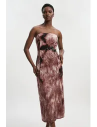 Ombre Sequin Woven Midi Dress