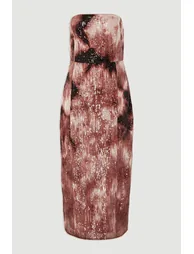 Ombre Sequin Woven Midi Dress - 3