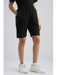Drawstring Sweat Shorts with Pockets - 1
