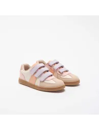 Multicolored Hook-and-Loop Sneakers BEIGE - 2