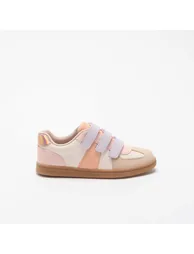 Multicolored Hook-and-Loop Sneakers BEIGE