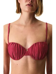 PENTI Dayana Shell Metallic Bikini Top - 3