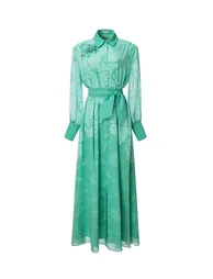 Green Printed Kaftan - 5