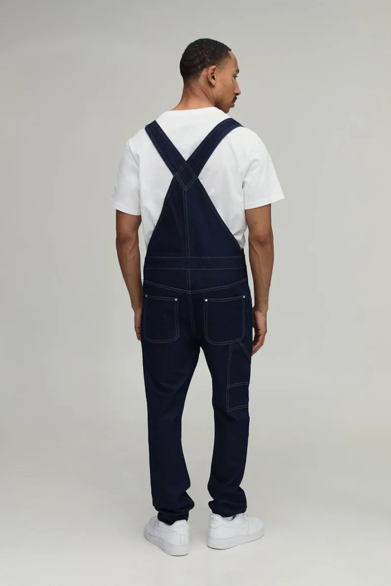 Slim Fit Dungarees - indigo - 1