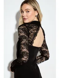 Premium Lace Bonded Mini Corset Dress - 3