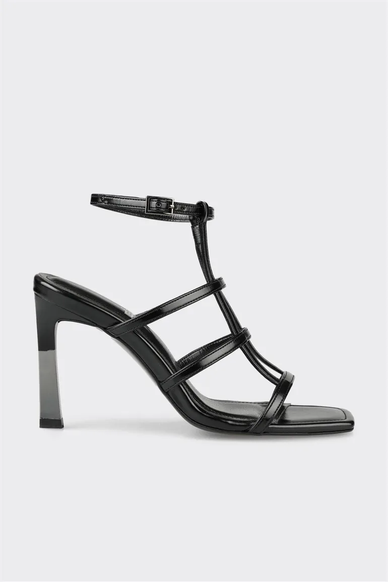 Black Women's Heeled Sandals