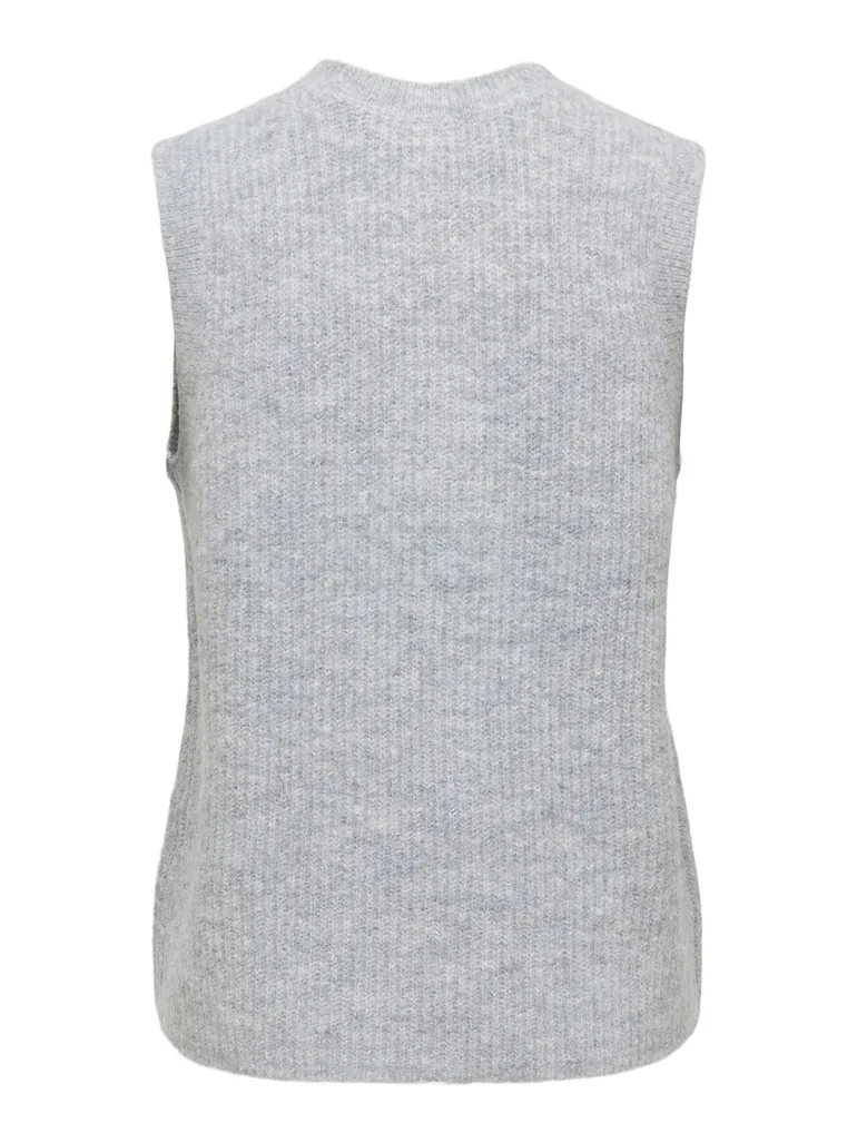 Sleeveless Chest Patch Cardigan - 1