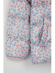 Multicolored Girl's Plain Hooded Regular Long Sleeve Coat - 4