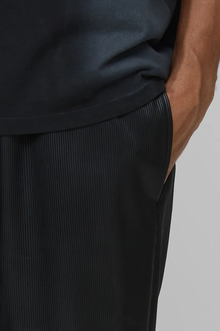 Tall Pleated PU Relaxed Fit Trousers - 2
