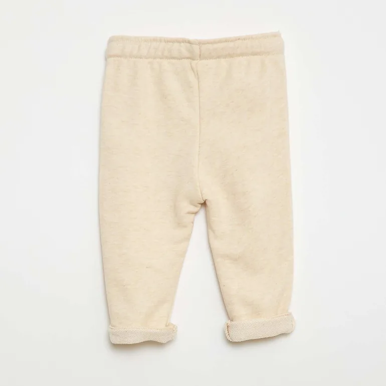 French Terry Jogger Pants BEIGE - 1