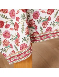 Bhojan Floral 100% Washed Cotton Tablecloth - 1