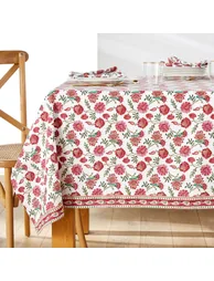 Bhojan Floral 100% Washed Cotton Tablecloth