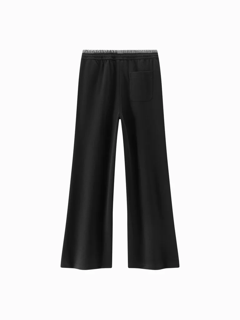 Women's Wide Leg Elastic Waist Pants - 1