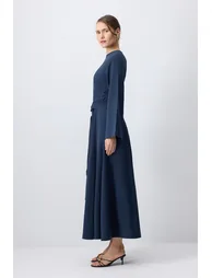 DRESS WITH BELT DETAIL - 2