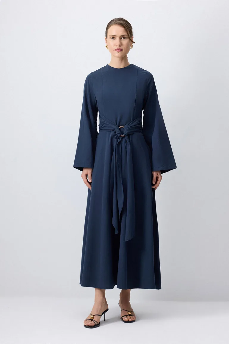 DRESS WITH BELT DETAIL