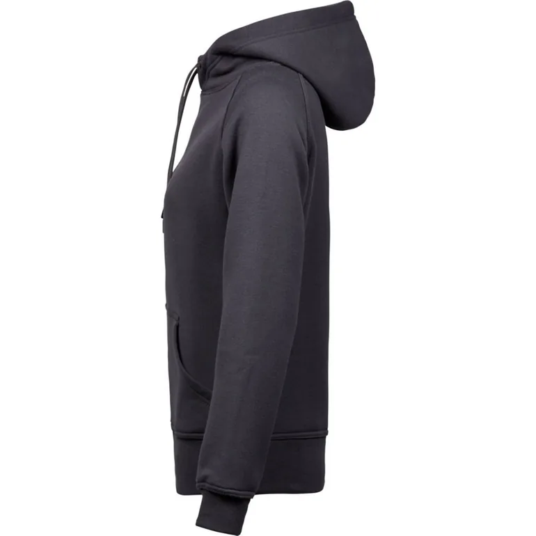 Tee Jays Womens/Ladies Hooded Sweatshirt - Dark Grey - 3