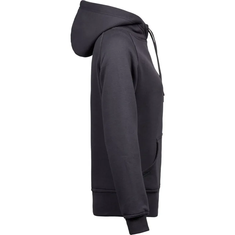 Tee Jays Womens/Ladies Hooded Sweatshirt - Dark Grey - 2