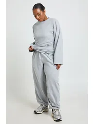 Plus Balloon Trouser - grey marl