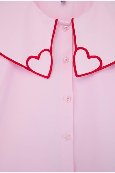 Pink Plain Knitted T-Shirt product thumbnail 3