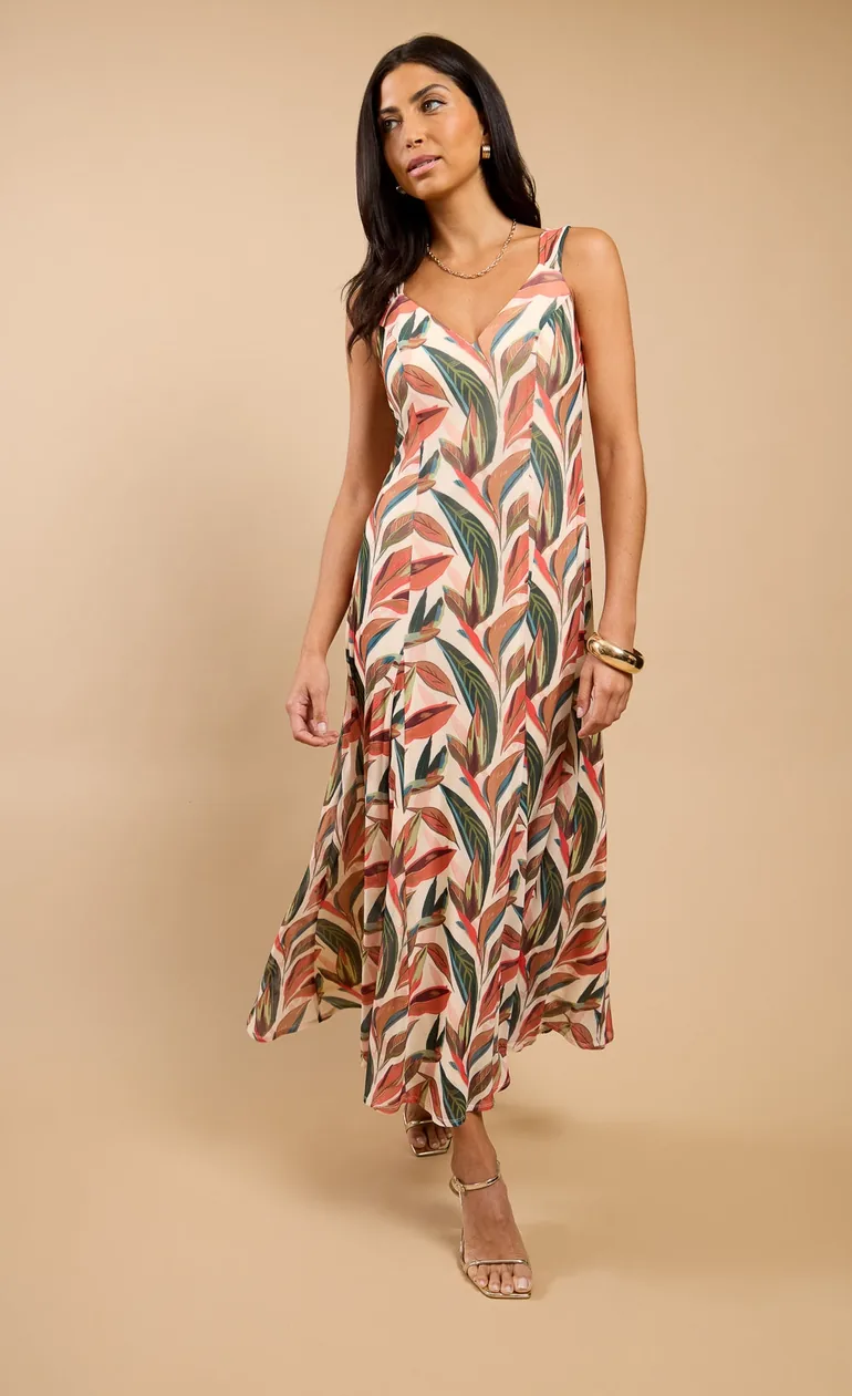 Carlotta Leaf Print Maxi Dress Vicky Pattison EDIT - 3