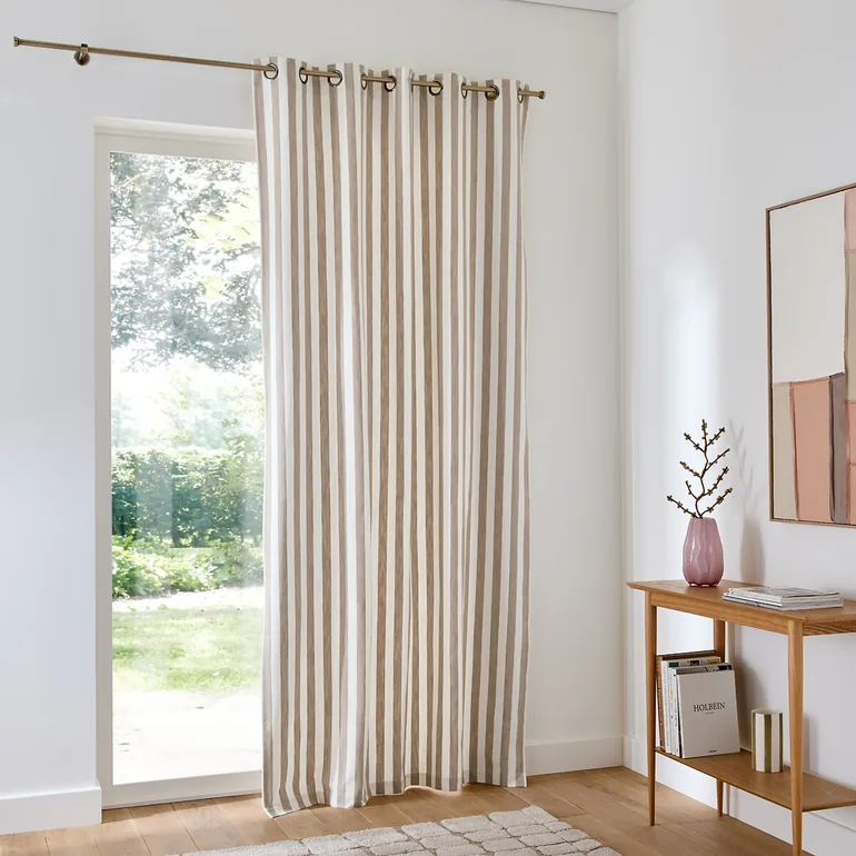 Ramla Cotton Curtain with Eyelets - 3