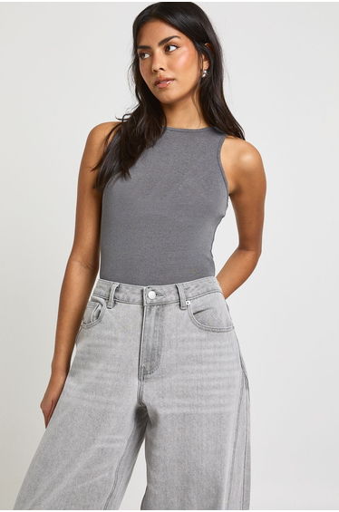 The Mid Waist Barrel Jean - greywash product thumbnail 3