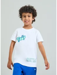 Boys Graphic Print Cotton T-Shirt - 1
