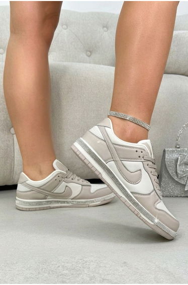 Lemonade Crystal Trim Sporty Trainers Slimline Edition Beige product thumbnail 3