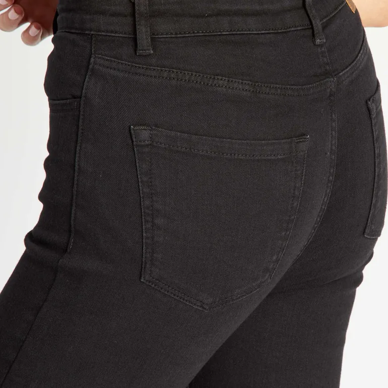 High-rise skinny jeans BLACK - 4