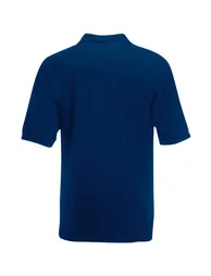 Fruit Of The Loom Mens 65/35 Heavyweight Pique Short Sleeve Polo Shirt - Navy - 1