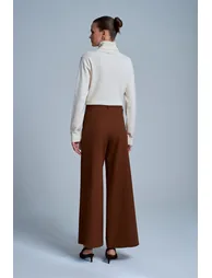 Dilvin Wide-Leg Crepe Trousers - 2