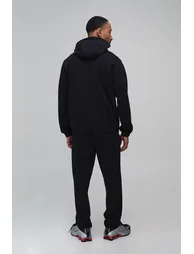 Regular Fit Interlock Active Hoodie & Slim Fit jogger - black - 2