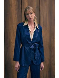 Snake Pattern Long Jacket - 6