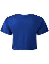 TriDri Womens/Ladies TriDri Crop Top - Royal - 1