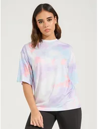 Tie Dye Boxy Fit Short Sleeve Top - 2