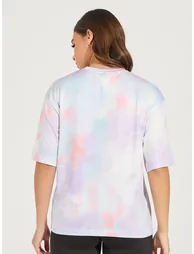 Tie Dye Boxy Fit Short Sleeve Top - 4