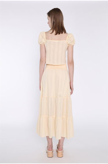 Pale-Lemon Tie-Front Top product thumbnail 2