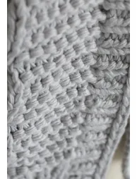 All-Over Warmth Hooded Chunky Cardigan in Grey - 2