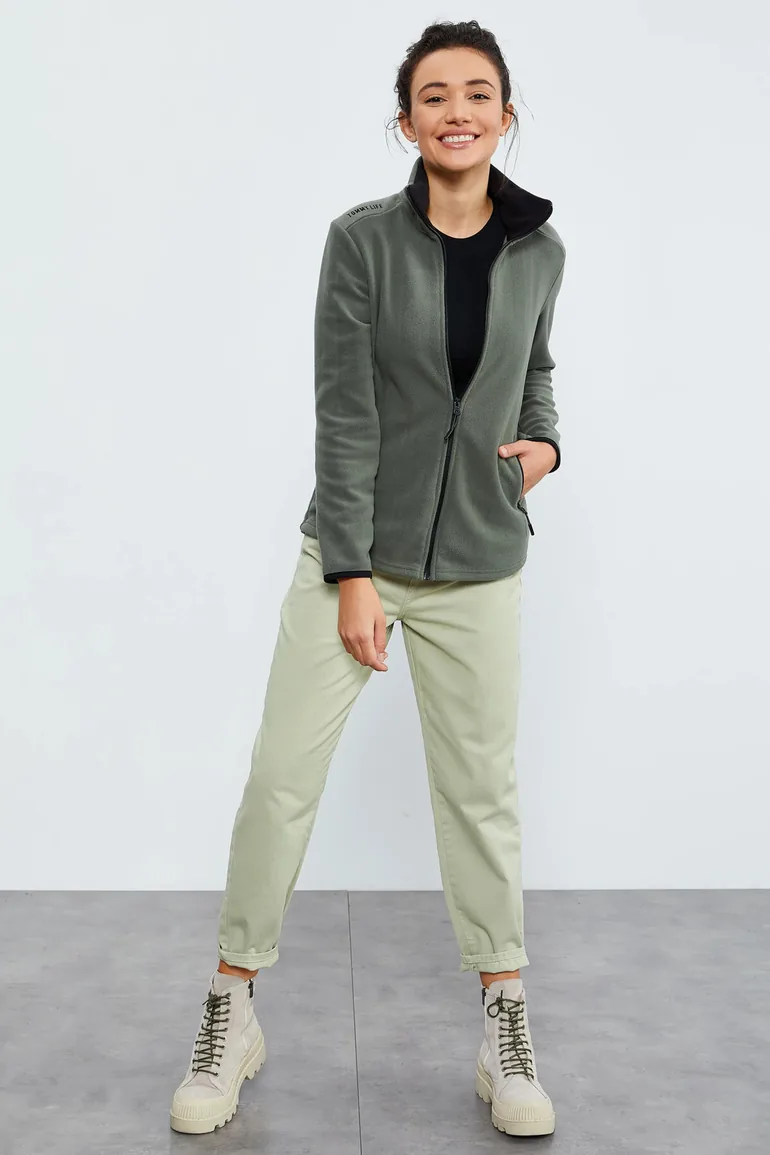 TOMMY Women's Plush Zip-Front Sweatshirt - 5