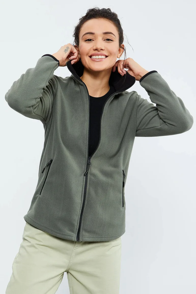 TOMMY Women's Plush Zip-Front Sweatshirt
